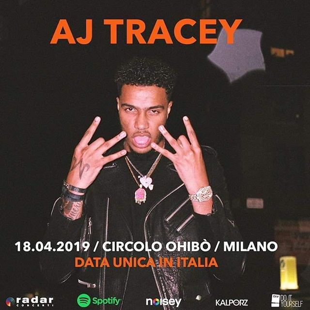 The #grime rising star @ajtracey is hitting Milan next April and we gonna join his exclusive show at @circoloohibo as media partner with @radar_concerti. #ajtracey #milano #newmusic