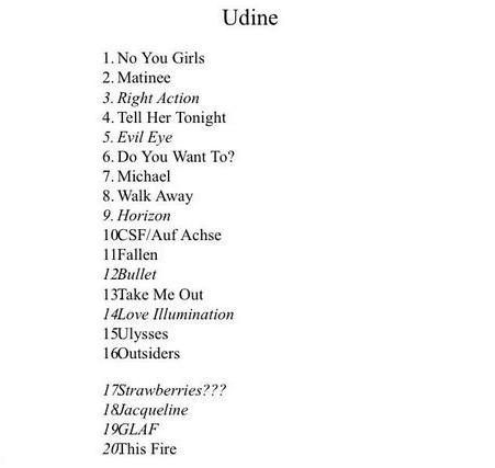 scaletta franz ferdi udine