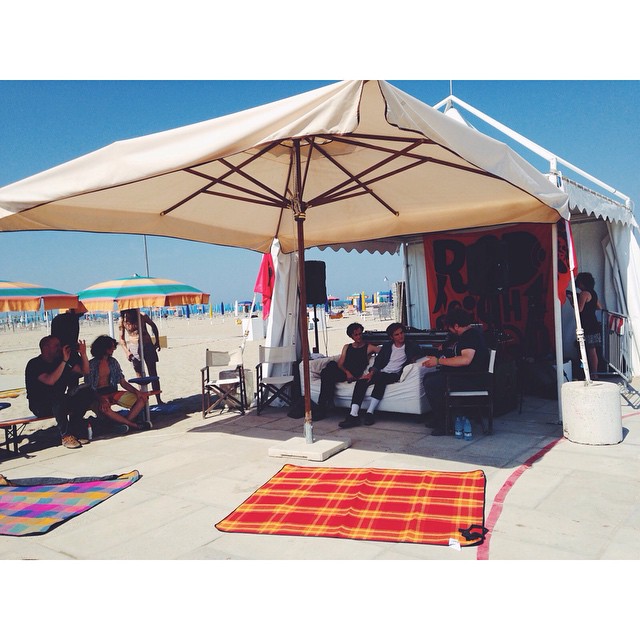 #ought #interview on the beach yesterday at #beachesbrew!