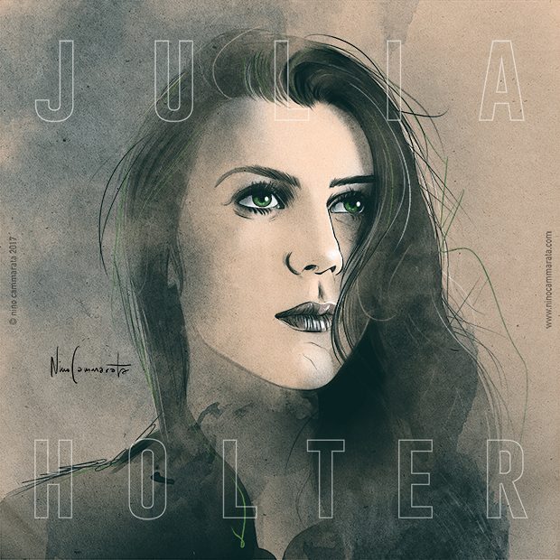 #JuliaHolter drawn by #NinoCammarara