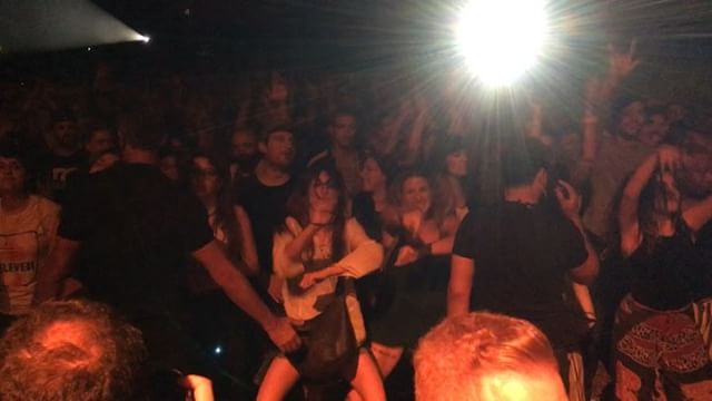 Warming up waiting for Ms. Lauryn Hill