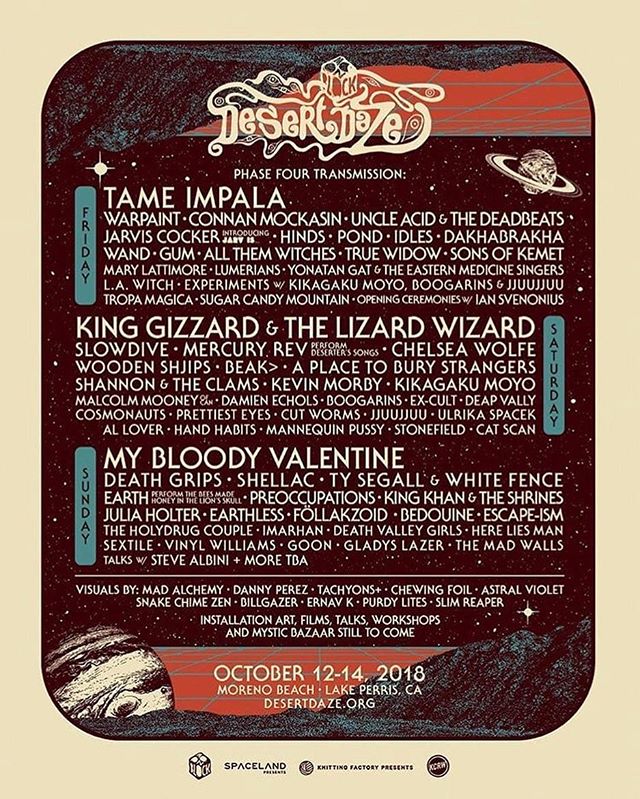 #desertdaze, moreno beach, lake perris, CA - october 12-14, 2018. Cool!