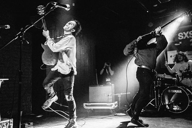 An intense rock act by The Districts