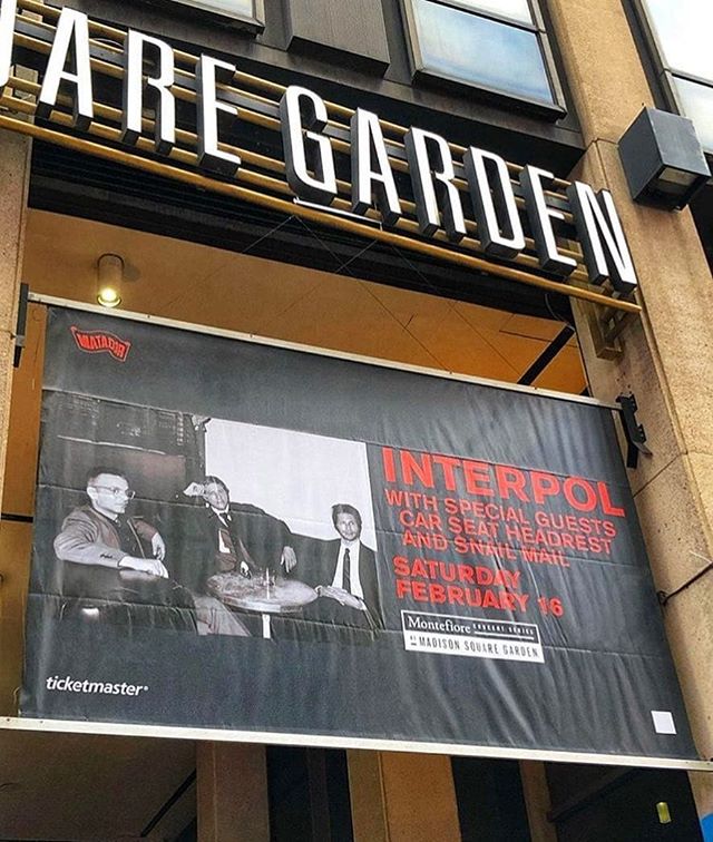 Tonight at @thegarden @interpol @carseatheadrest @snailmailband